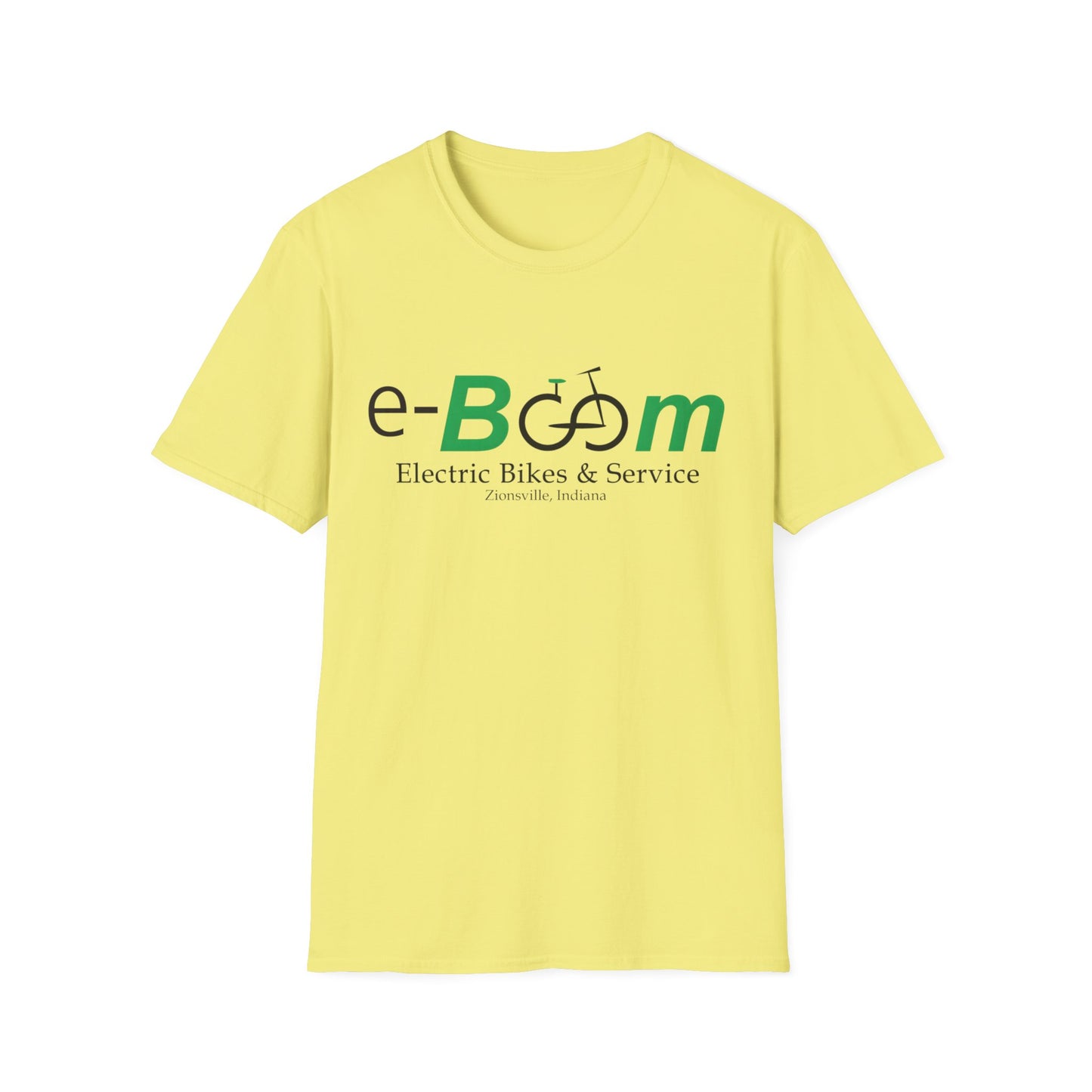 "Yes It's Electric. Yes I Passed You" (Back of shirt) Various colors. Unisex Softstyle T-Shirt