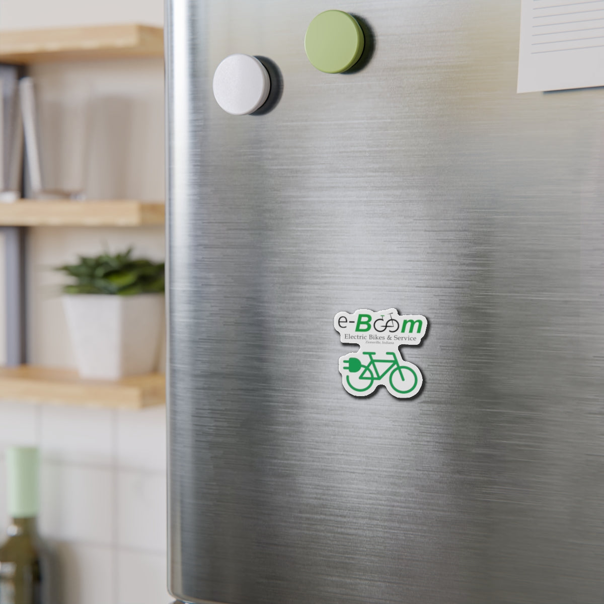 eBoom Electric Bikes Die-Cut Magnets