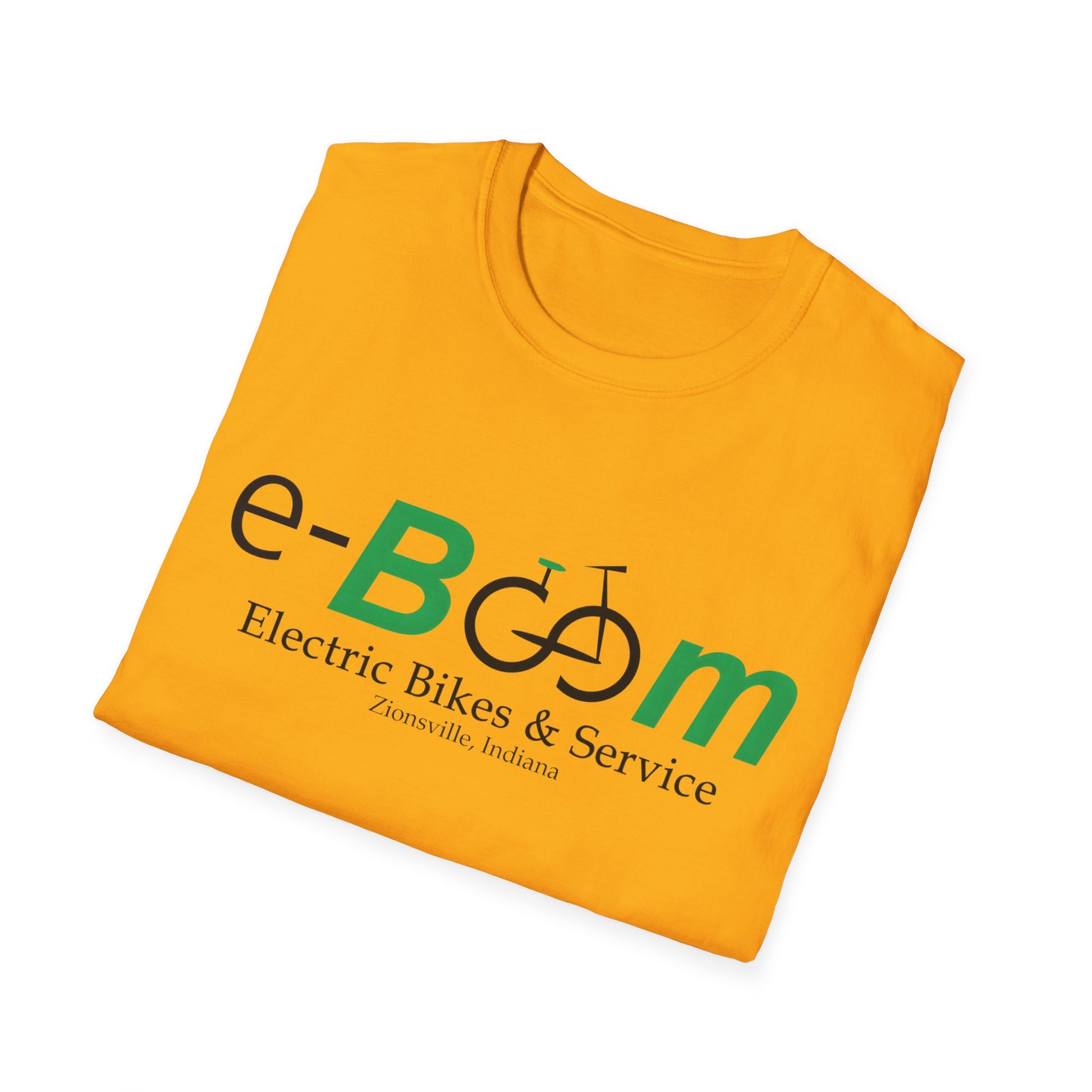 e boom electric bicycles "eBoom Electric Bike Shop" Unisex Softstyle T-Shirt
